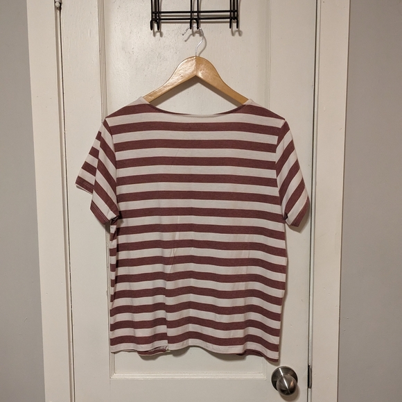 Modcloth Mixed Print Floral and Stripe Tee - Picture 3 of 4